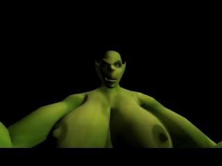 वाह - रिवर्स Futa Orc पर पीओवी blowjob